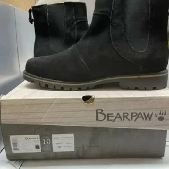BNWT Mens BearPaw boot size 10 Black - Picture 5 of 9